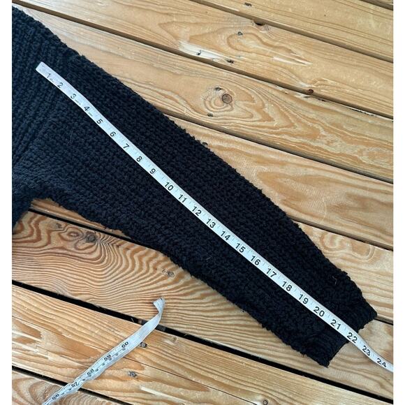 French Creek Midi Sweater Dress Size Large Women’s Black Cotton - Picture 9 of 9